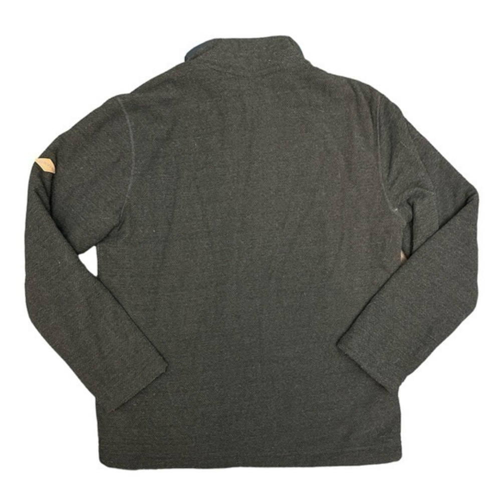 Orvis Mens 1/4 Zip Heavy Pullover Long Sleeve Sherpa Lined Knit Brown M‎ - Picture 2 of 5